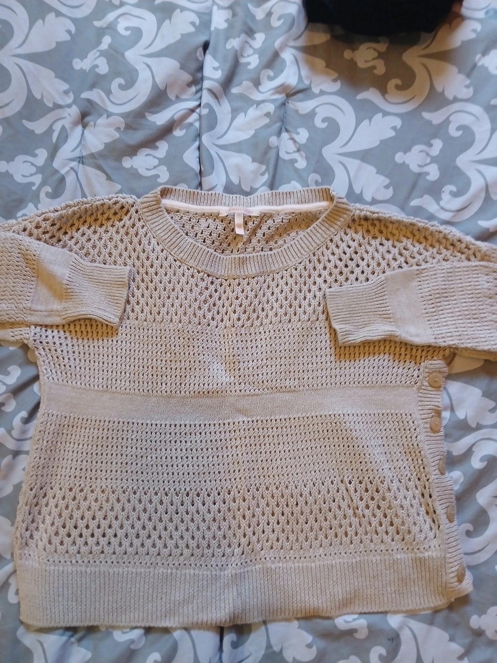 Victoria's Secret Knit Long Sleeve Sweater XL Beige